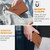 iPhone 17e / 16e Triangle Pattern Buckle Clasp Leather Phone Case - Brown