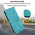 iPhone 17e / 16e Triangle Solid Color Leather Phone Case - Green
