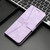 iPhone 17e / 16e Triangle Solid Color Leather Phone Case - Purple