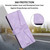 iPhone 17e / 16e Triangle Solid Color Leather Phone Case - Purple