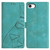 iPhone 17e / 16e Triangles Embossed Leather Phone Case - Green