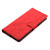 iPhone 17e / 16e Triangles Embossed Leather Phone Case - Red
