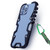 iPhone 17e / 16e Trigger Design Hollow Metal Frame Phone Case with Lanyard - Black