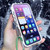 iPhone 17e / 16e Trigger Design Hollow Metal Frame Phone Case with Lanyard - Black