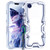iPhone 17e / 16e Trigger Design Hollow Metal Frame Phone Case with Lanyard - Silver