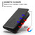 iPhone 17e / 16e Tulips Butterfly Pattern Magnetic Vegan Leather Phone Case - Black