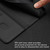 iPhone 17e / 16e Tulips Butterfly Pattern Magnetic Vegan Leather Phone Case - Black
