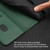 iPhone 17e / 16e Tulips Butterfly Pattern Magnetic Vegan Leather Phone Case - Dark Green