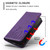 iPhone 17e / 16e Tulips Butterfly Pattern Magnetic Vegan Leather Phone Case - Dark Purple
