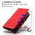 iPhone 17e / 16e Tulips Butterfly Pattern Magnetic Vegan Leather Phone Case - Red