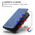 iPhone 17e / 16e Tulips Butterfly Pattern Magnetic Vegan Leather Phone Case - Royal Blue