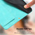 iPhone 17e / 16e Tulips Embossed Leather Phone Case with Lanyard - Green