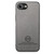 iPhone 17e / 16e Twill Fabric Leather Skin Back Phone Case - Gray