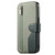 iPhone 17e / 16e Twill Fabric MagSafe RFID Anti-theft Zipper Wallet Leather Phone Case - Green