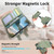 iPhone 17e / 16e Twill Fabric MagSafe RFID Anti-theft Zipper Wallet Leather Phone Case - Green