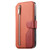 iPhone 17e / 16e Twill Fabric MagSafe RFID Anti-theft Zipper Wallet Leather Phone Case - Orange