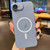 iPhone 17e / 16e Ultra-thin MagSafe Frosted PC Phone Case - Titanium Blue