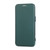 iPhone 17e / 16e Ultra-thin Rotation Holder Magnetic Plating Vegan Leather Phone Case - Blackish Green
