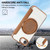 iPhone 17e / 16e Ultra-thin Rotation Holder Magnetic Plating Vegan Leather Phone Case - Brown