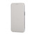 iPhone 17e / 16e Ultra-thin Rotation Holder Magnetic Plating Vegan Leather Phone Case - Grayish White