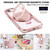iPhone 17e / 16e Ultra-thin Rotation Holder Magnetic Plating Vegan Leather Phone Case - Rose Gold
