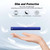 iPhone 17e / 16e Ultra-thin Voltage Magnetic Buckle Leather Phone Case - Blue