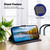 iPhone 17e / 16e Ultra-thin Voltage Magnetic Buckle Leather Phone Case - Blue