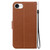 iPhone 17e / 16e Ultra-thin Voltage Magnetic Buckle Leather Phone Case - Brown