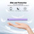 iPhone 17e / 16e Ultra-thin Voltage Magnetic Buckle Leather Phone Case - Purple