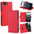 iPhone 17e / 16e Ultra-thin Voltage Side Buckle Horizontal Flip Leather Phone Case - Red