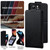 iPhone 17e / 16e Vertical Flip Cover Solid Color Vegan Leather Phone Case with Crossbody Chain - Black