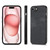 iPhone 17e / 16e Vintage Leather PC Back Cover Phone Case - Black