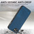 iPhone 17e / 16e Vintage Leather PC Back Cover Phone Case - Blue