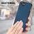 iPhone 17e / 16e Vintage Leather PC Back Cover Phone Case - Blue