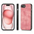 iPhone 17e / 16e Vintage Leather PC Back Cover Phone Case - Pink