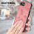 iPhone 17e / 16e Vintage Leather PC Back Cover Phone Case - Pink
