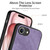 iPhone 17e / 16e Vintage Leather PC Back Cover Phone Case - Purple