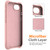 iPhone 17e / 16e Wave Texture MagSafe Magnetic Liquid Silicone Phone Case - Pink
