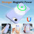 iPhone 17e / 16e Wave Texture MagSafe Magnetic Liquid Silicone Phone Case - Purple