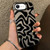 iPhone 17e / 16e Wavy Stripes Pattern Frosted IMD 2-in-1 PC Phone Case - Black