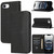 iPhone 17e / 16e Woven Texture Stitching Magnetic Leather Phone Case - Black