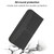 iPhone 17e / 16e Woven Texture Stitching Magnetic Leather Phone Case - Black