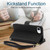 iPhone 17e / 16e YM016 Rhombic Zipper Card Wallet Leather Phone Case with Lanyard - Black