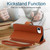 iPhone 17e / 16e YM016 Rhombic Zipper Card Wallet Leather Phone Case with Lanyard - Brown