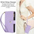 iPhone 17e / 16e YM016 Rhombic Zipper Card Wallet Leather Phone Case with Lanyard - Light Purple