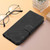 iPhone 17e / 16e YX0060 Elephant Head Embossed Phone Leather Case with Lanyard - Black