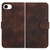 iPhone 17e / 16e YX0060 Elephant Head Embossed Phone Leather Case with Lanyard - Coffee
