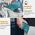 iPhone 17e / 16e YX0060 Elephant Head Embossed Phone Leather Case with Lanyard - Light Blue