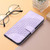 iPhone 17e / 16e YX0060 Elephant Head Embossed Phone Leather Case with Lanyard - Light Purple