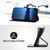 iPhone 17e / 16e YX0070 Carbon Fiber Buckle Leather Phone Case with Lanyard - Black